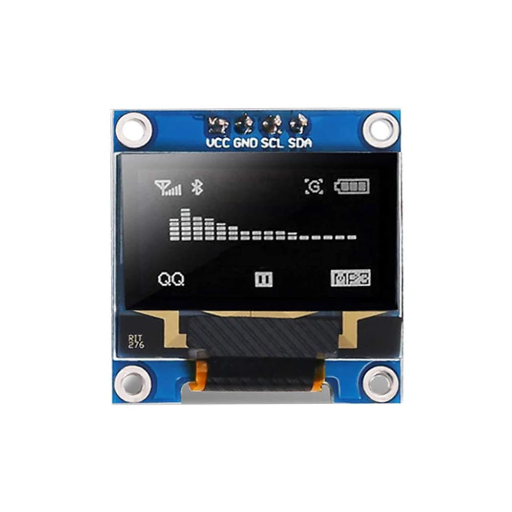 0.96 Inci IIC Serial 4Pin Putih/Biru/Kuning Biru Modul Tampilan OLED 128X64 12864 Papan Layar LCD UNTUK Arduino