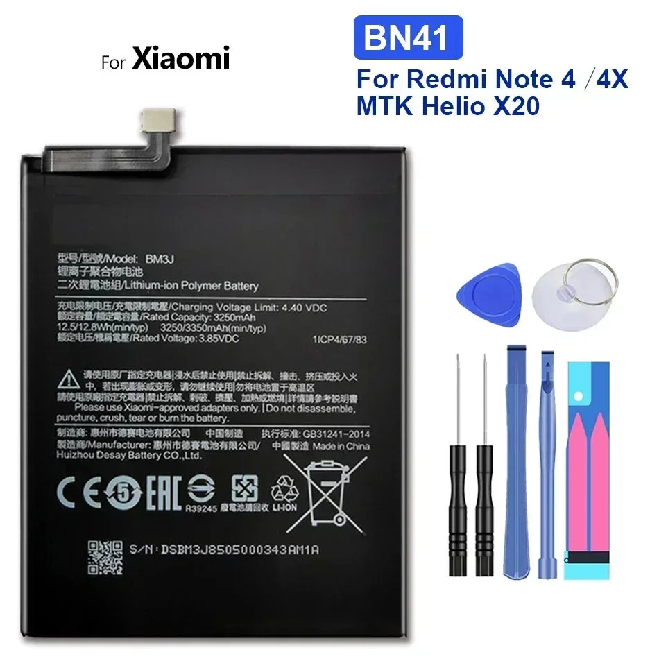 BM45, BM46, BM47, BN31, BN41, BN43, BN45, BN46, BN4A, BM4J Battery For Xiaomi Redmi Note 2, 3, 5A, 7, 8 Pro, 4, 4X, 5, 8T