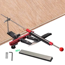 Professional Knife Sharpener with 80# Whetstones, 360° Rotation Flip Design Fixed-Angle For Kitchen Chef Knife Sharpening Kit
