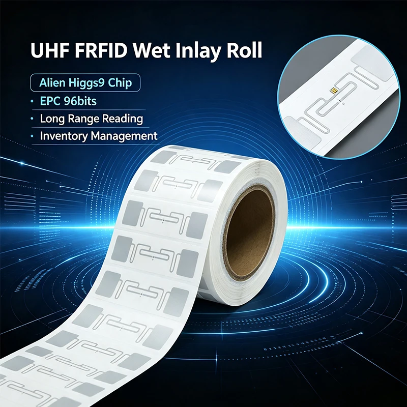 Long Range UHF RFID Sticker Self Adhesive Alien H9 Chip RFID Tag For Carton Package Product Line Tracking Warehouse Shipping