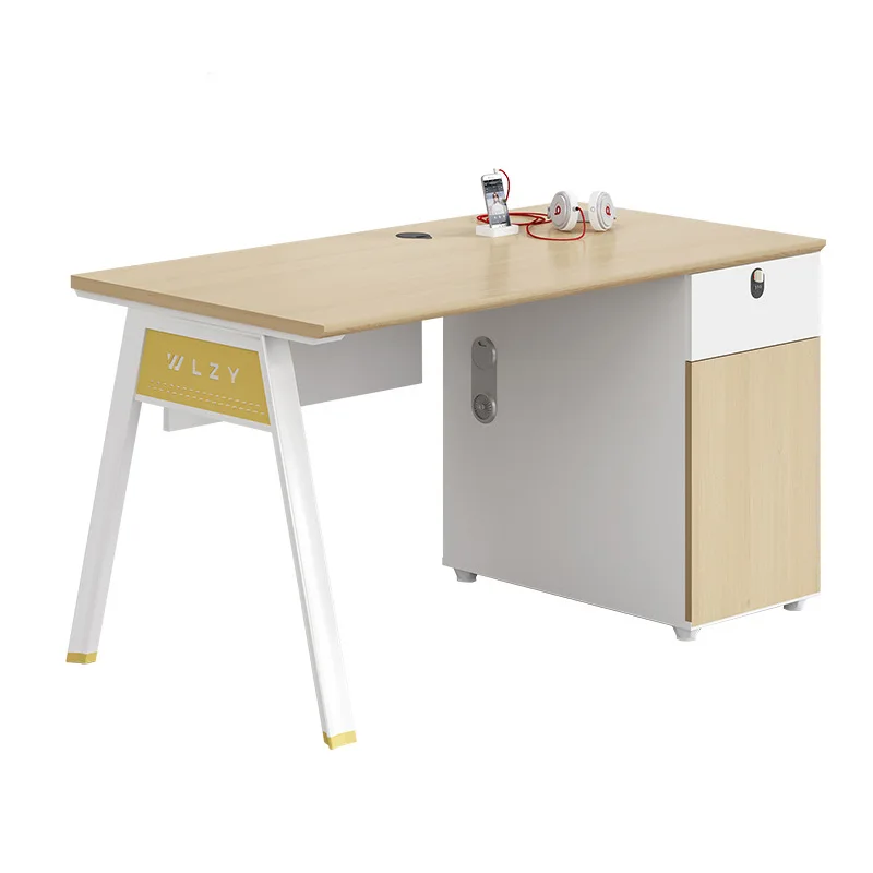 Desk simple modern staff four-person office workstation screen office table and chair combination