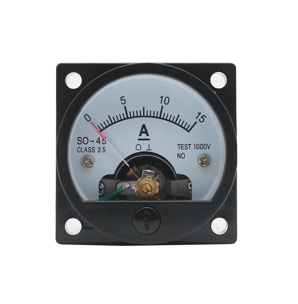 SO-45 DC Ammeter Analog Pointer Meter DC1A2A3A5A10A15A20A30A Electrical Testing Current Tester