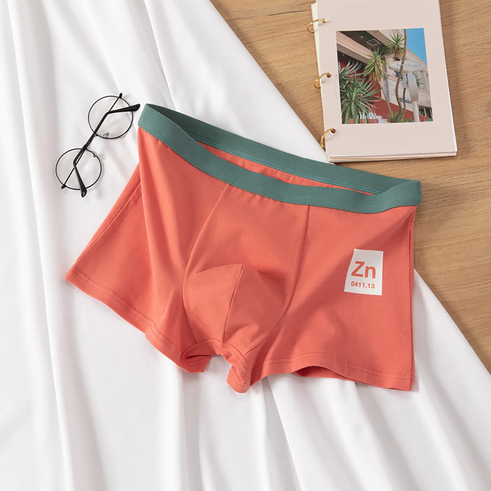 الرجال تحت السراويل الملابس الداخلية للرجال تصميم الجدول الدوري مريح للتنفس تبادل الرجال الملابس الداخلية #2