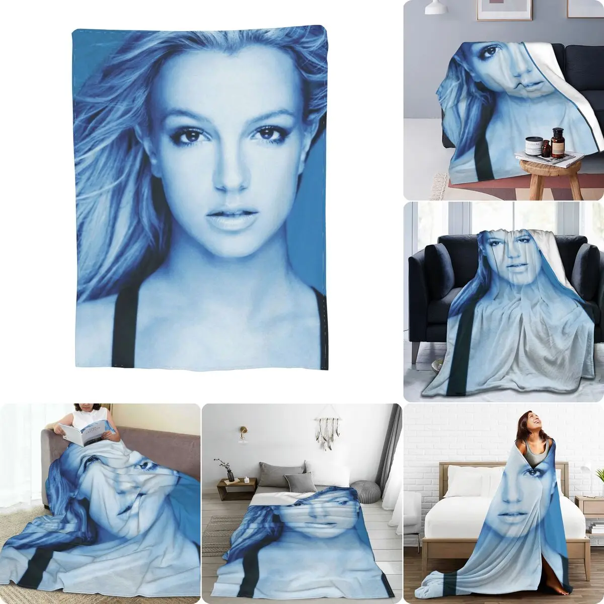 Britney Spears Ultra-Soft Micro Fleece Blanket High Thicken Super Warm Cover Blanket