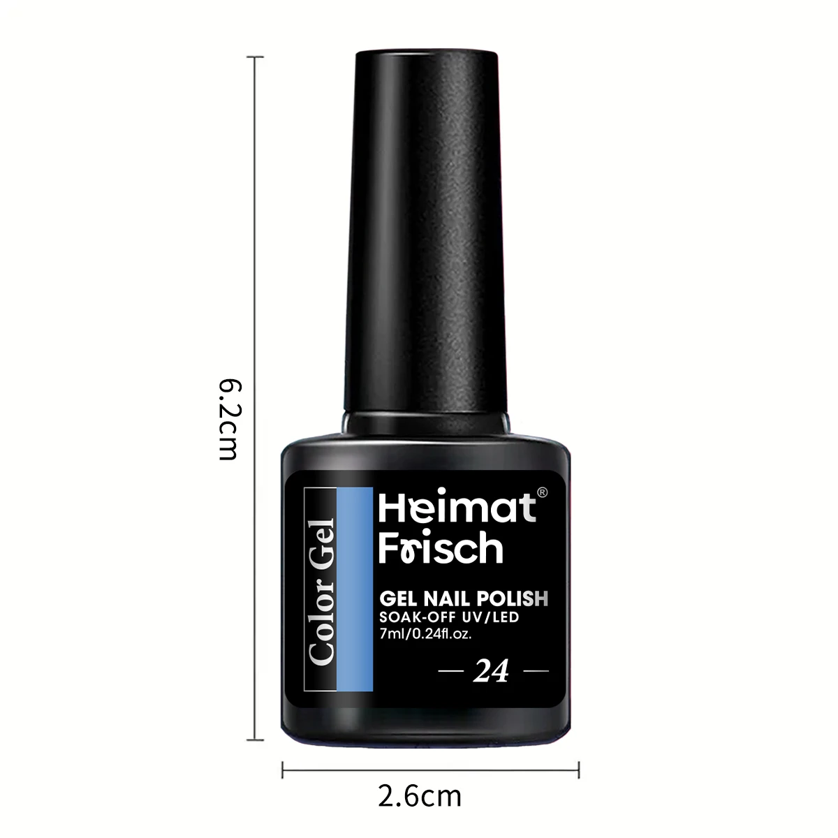 Heimat Frisch Set di smalti per unghie a 7 colori (solo donna), smalto staccabile, set di smalti per unghie a base d'acqua non gel regolari, adatto
