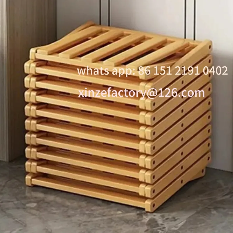 

Customizable Bamboo Shoe Rack Bamboo Foldable Storage Shoe Rack Free Standing Rack Suitable for Bedrooms Multi Layer Storage Sh