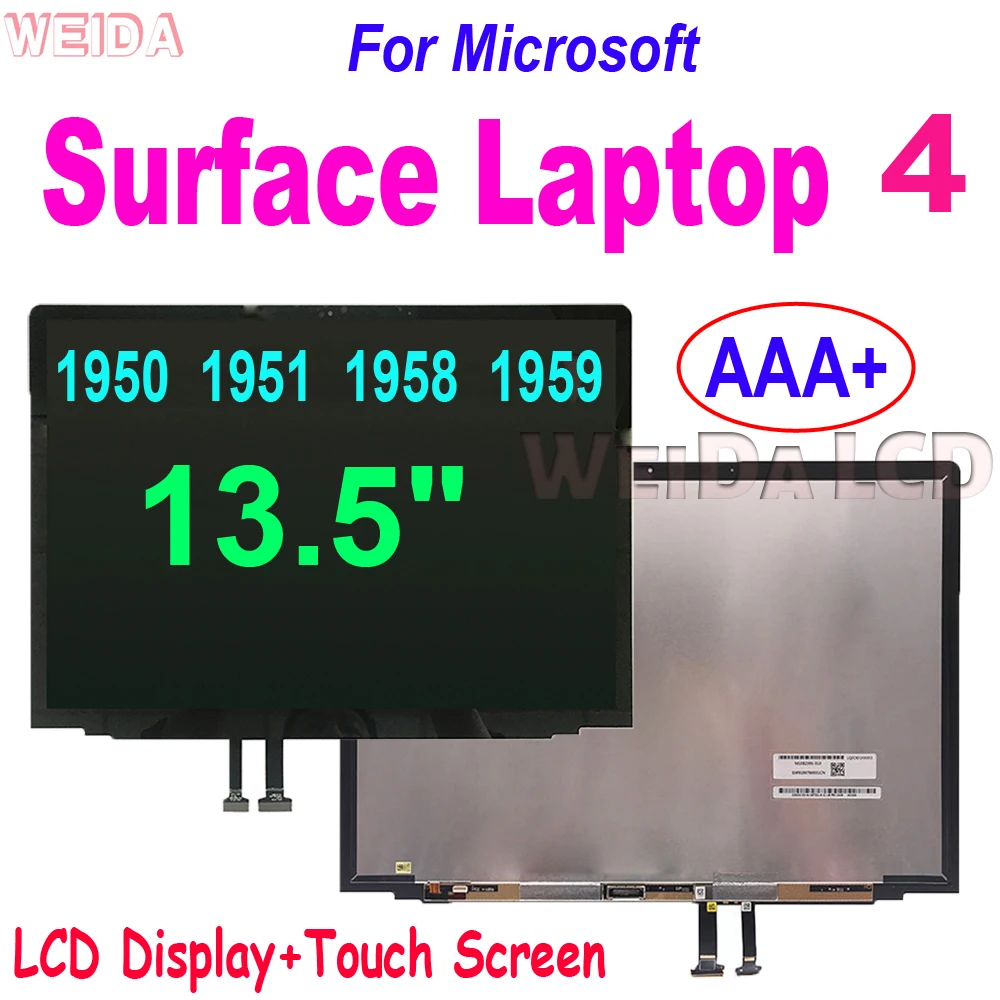 Imagem -03 - Montagem do Digitador da Tela de Toque do Lcd Microsoft Surface Laptop 1868 1958 Aaa Mais 135