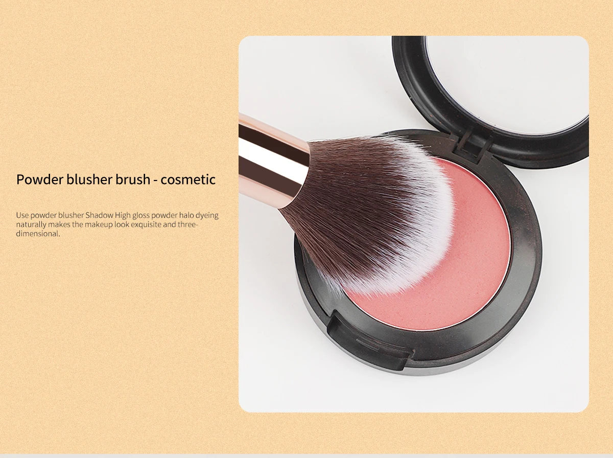 فرشاة مكياج فردية، فرشاة رخامية مضيئة للوجه، فرشاة أحمر الخدود، أداة تجميل #5