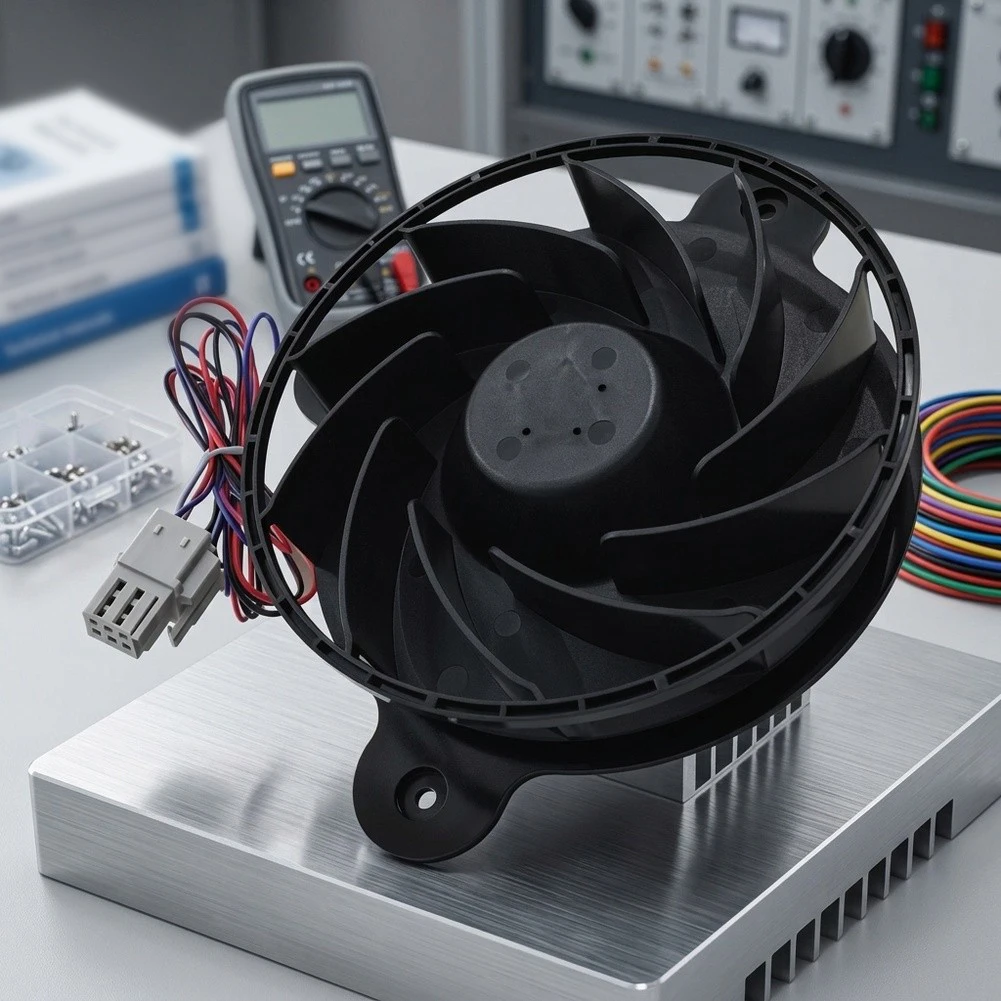 Evaporator Fan Motor DA31-00334A for Samsung Refrigerators Replaces DA31-00287B DA31-00334C Maintains Optimal Cooling Efficiency