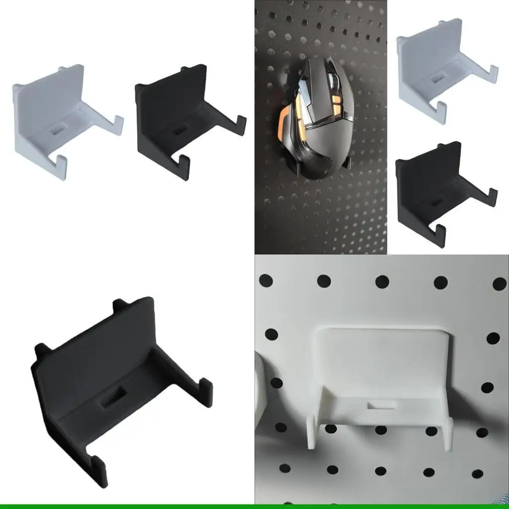 U55C Efficient Desk Organization Mouse Hook for Skadis Pegboard Strong Plastic Material Look for All Setting
