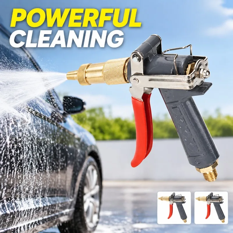 Brass Water Nozzle Durable High Pressure Wash Spray Gun Universal for Household Cleaner 280/380/55/58 Series Reliable Washing