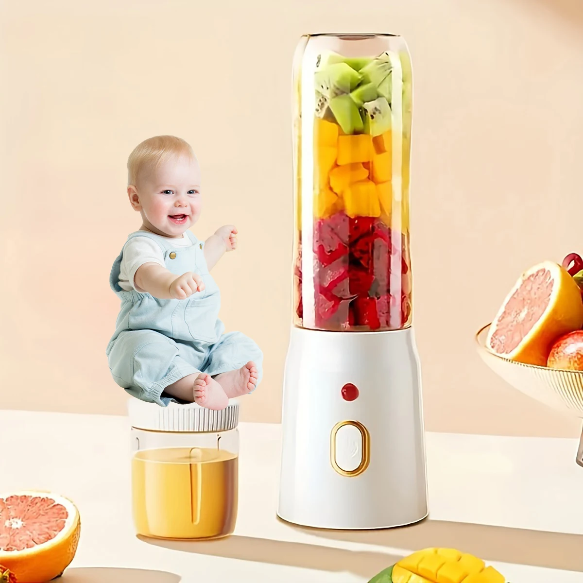 

1pc Portable juicer-a juice blender that is easy to clean and easy to use-is suitable for making fruit milkshakes at any time.