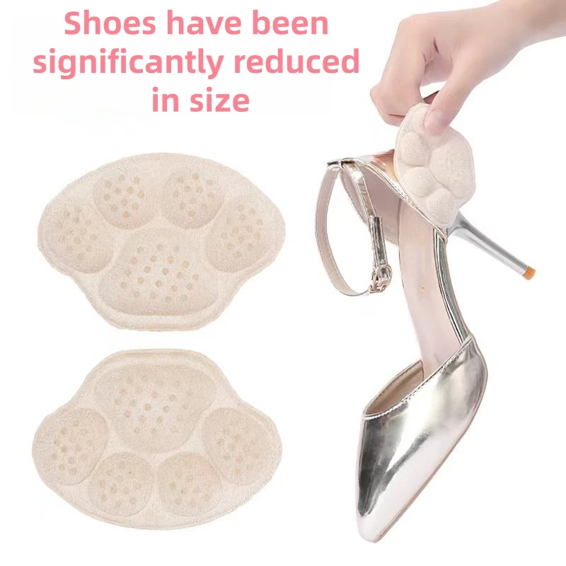 2 pezzi di cuscinetti antiusura per l'avampiede, adatti a vari tipi di scarpe, materiale morbido ed elastico per l'avampiede, entrambi riducono le dimensioni delle scarpe e si adatta ai grandi dimensioni delle scarpe, prevengono l'usura e proteggono i piedi, un accessorio per le scarpe con tacco alto e le scarpe casual