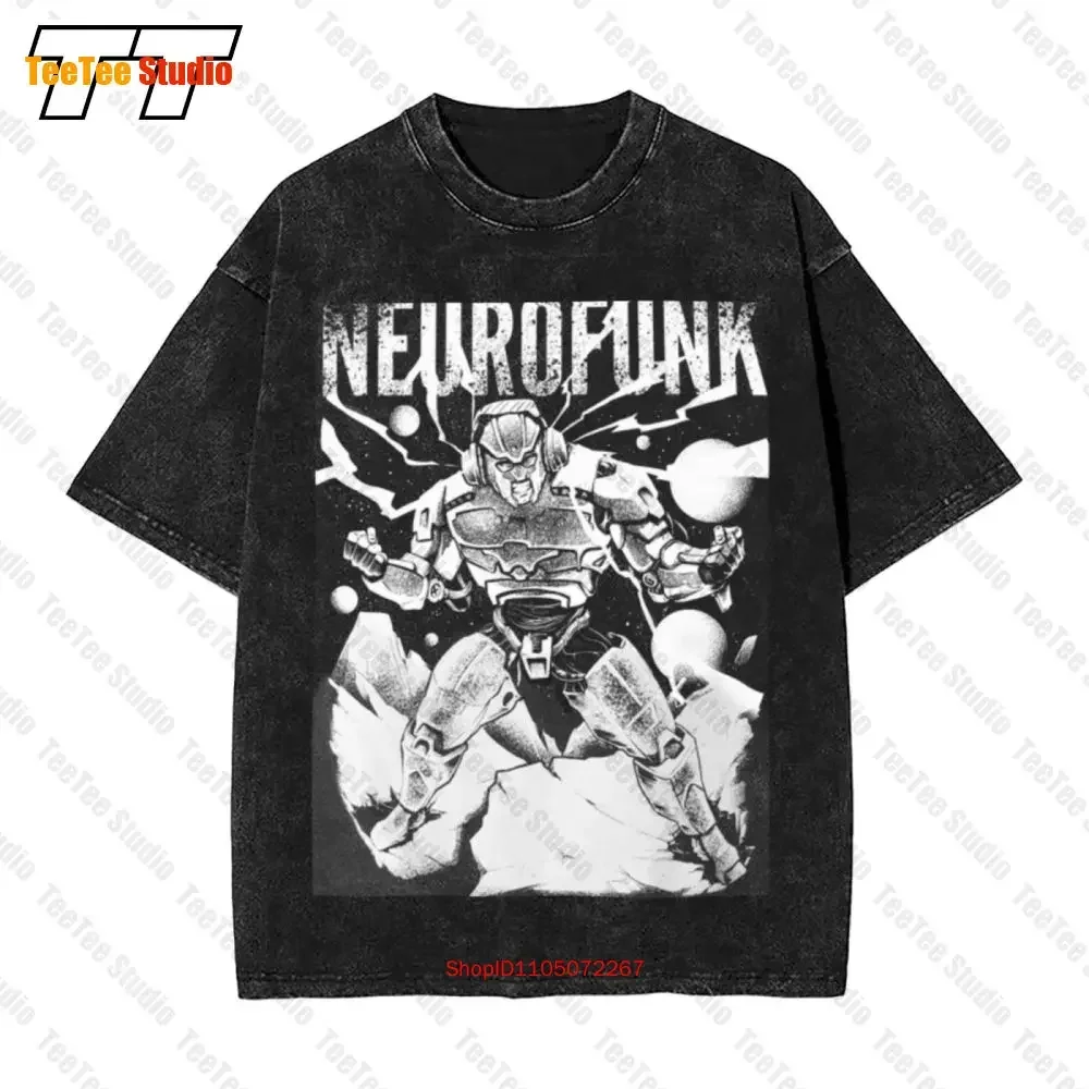 Neurofunk Robot Jungle Massive Amen Drum And Bass Vintage Oversized T-Shirt ZL8S