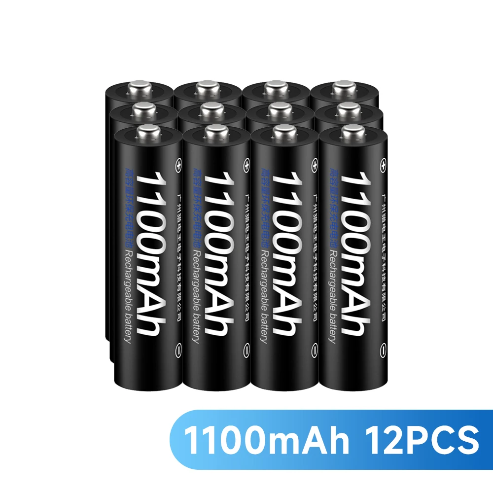 PALO 1,2 V AAA NI-MH-Akku, 1100 mAh, für Elektrorasierer/Taschenlampe/Notbeleuchtung/drahtloses Telefon