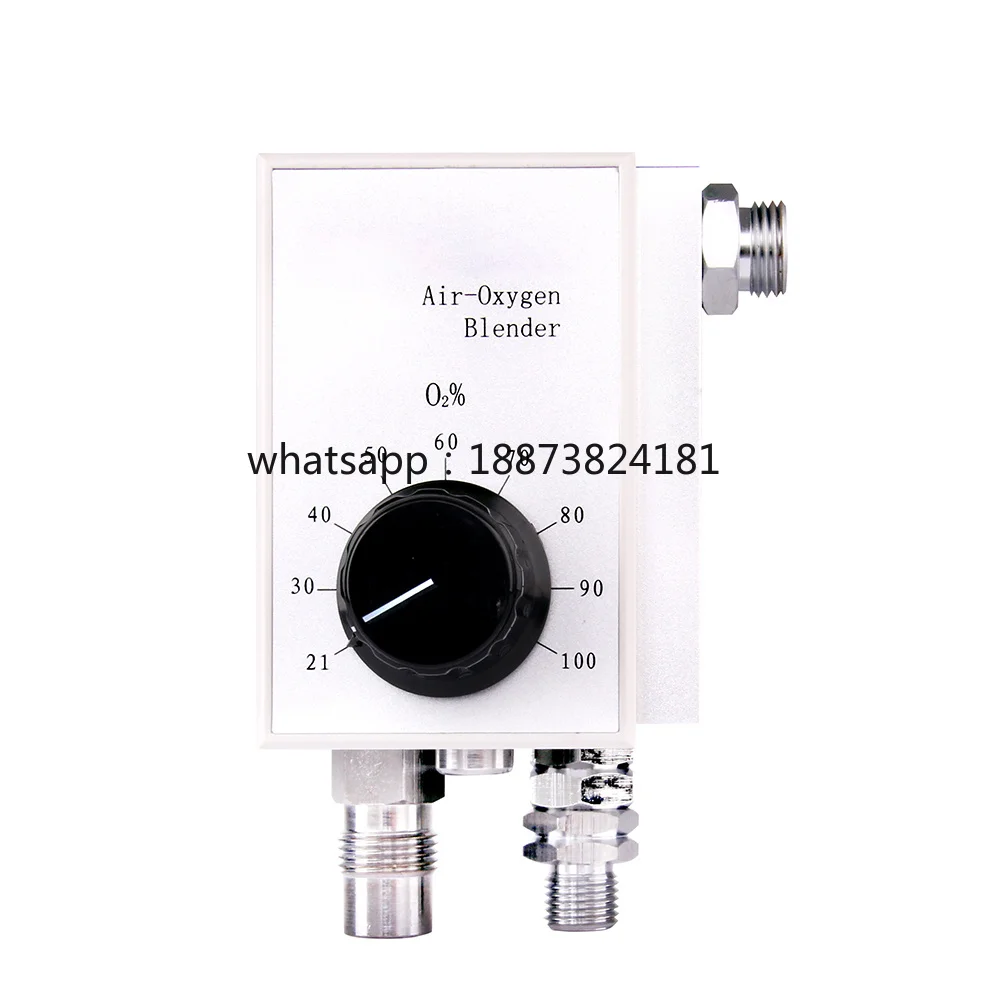Neonatal Single out Air Flow Oxygen Blender for Medical Gas Blender Pneumatic Air Control Breathing Apparatus fast shipping