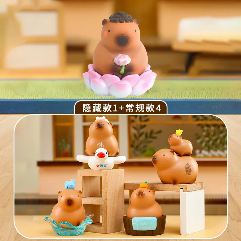 

Mysterious Box Cute Emotionally Stable Capybara Blind Box Creative Desktop Ornament Surprise Gift Bedroom Decoration Ornament