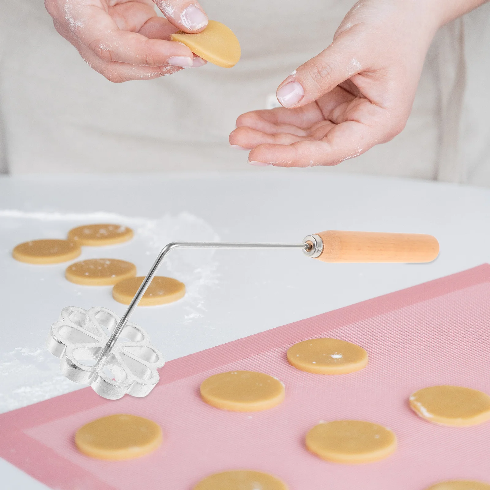 

1 комплект форм для жарки масла, прочная нержавеющая машина для приготовления закусок для жарки в глубоком жарке для пельменей, редиса, торта, креветок, торта, домашней кухни Timbale