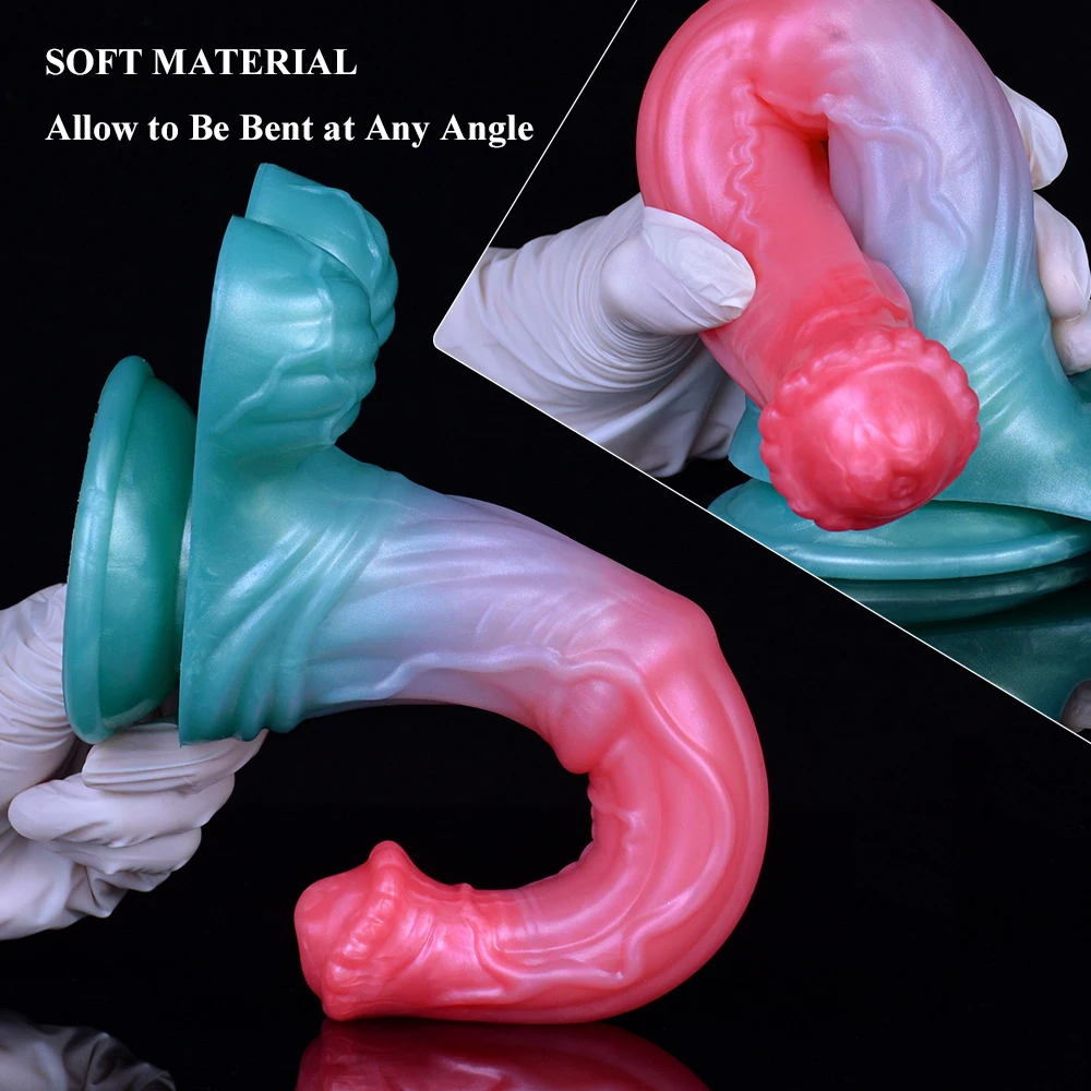 NNSX Animal Horse Huge Dildo Long Penis Soft Silicone Suction Cup Vagina Massage Masturbators Anal Adult Sex Toys for Women Men