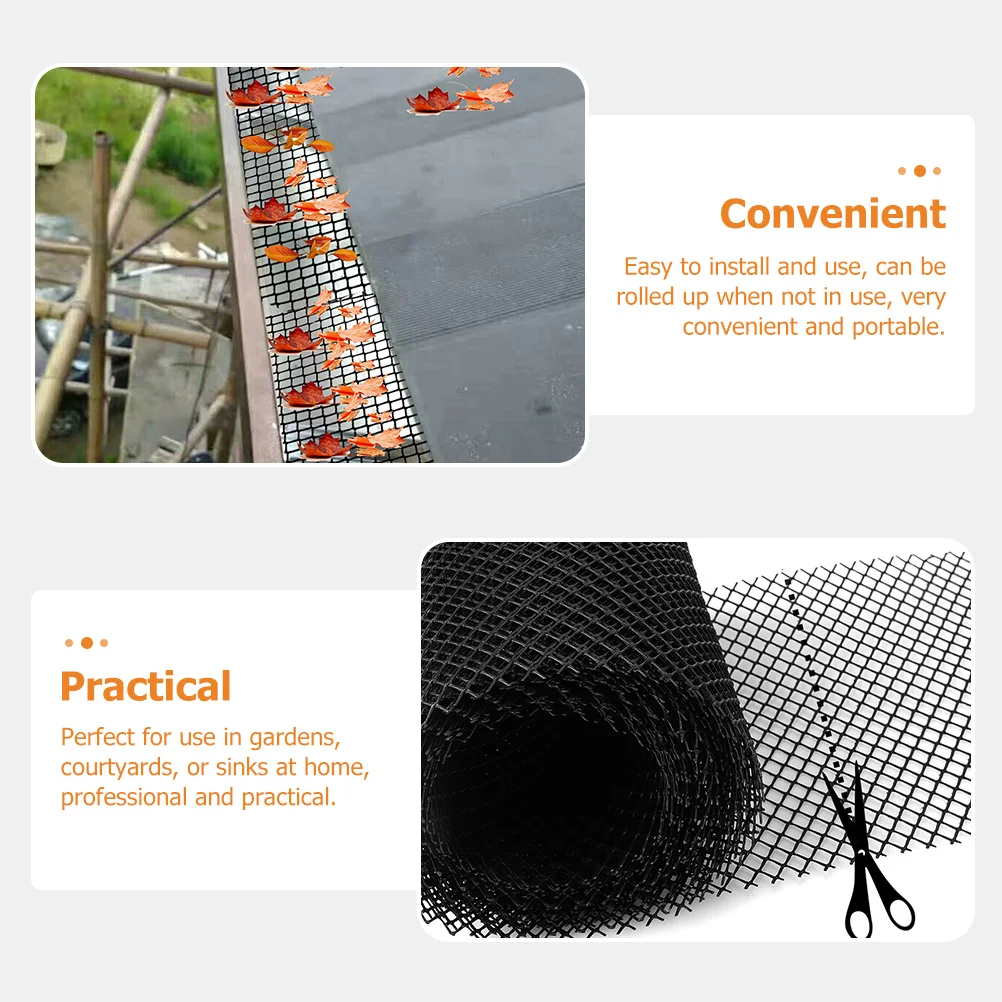 プラスチック製の雨どいガードメッシュプロテクター、屋根排水用、落ち葉やゴミ防止カバーネット、トレンチ保護システム、雨どいガード