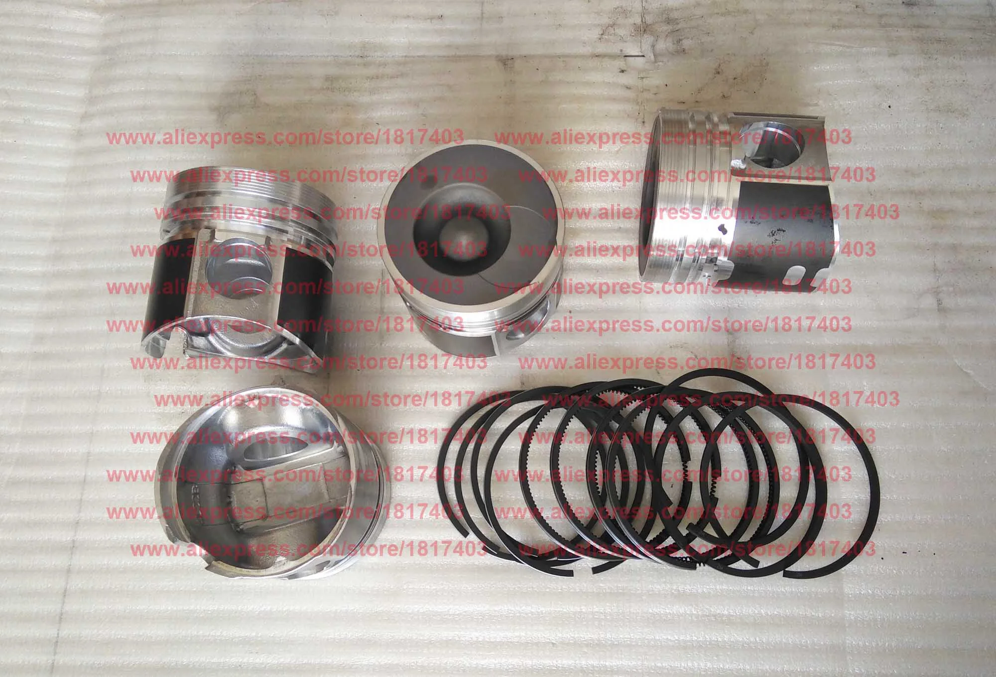 Laidong 4L22B Piston + Cylinder liner (Cylinder sleeve) + Piston ring, Laidong diesel engine parts, 4L22B