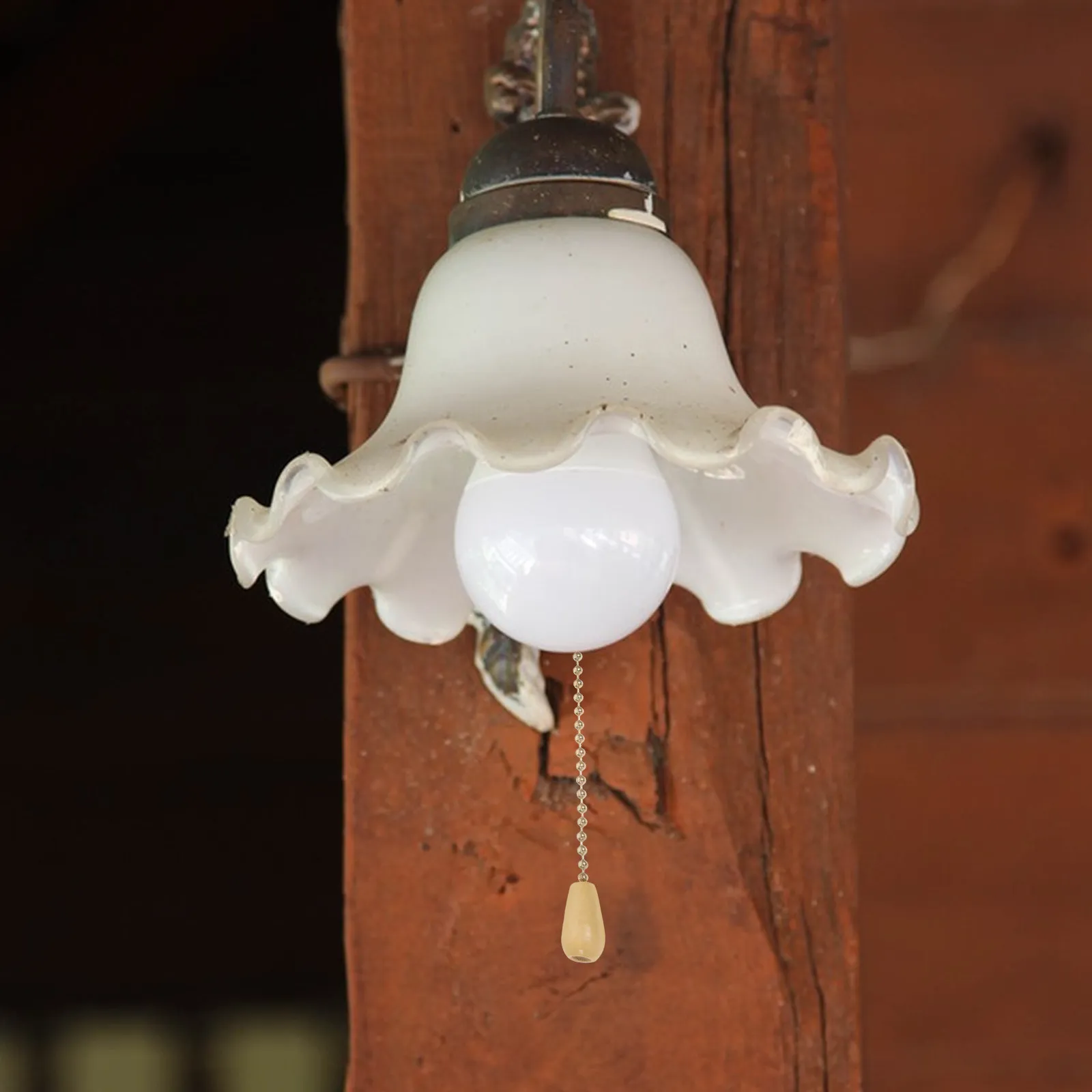 Vintage Ceiling Fan Light Pull Chain Switch Brass Chain Cord Switch for Ceiling Lights Fans Wall Lights Classic Pull Cord Light