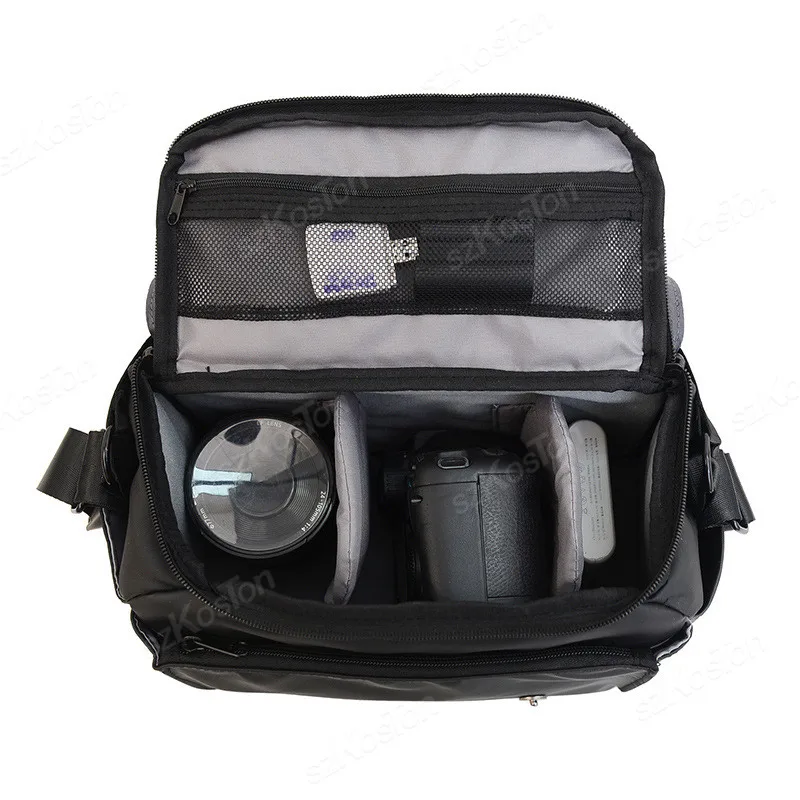 Camera Bag SLR/DSLR Gadget Bag Padding Shoulder Carrying Bag Photography Accessory Gear Case Waterproof Anti-Shock