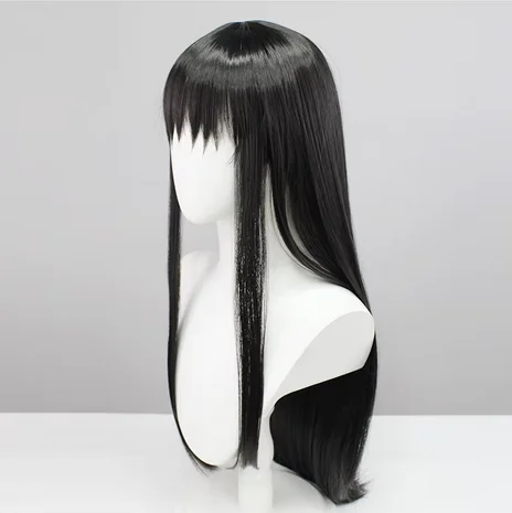 Synthetic Hair Puella Magi Madoka Magica Akemi Homura Cosplay Wig Long Grey Wigs Fashion Heat Resistant Wig