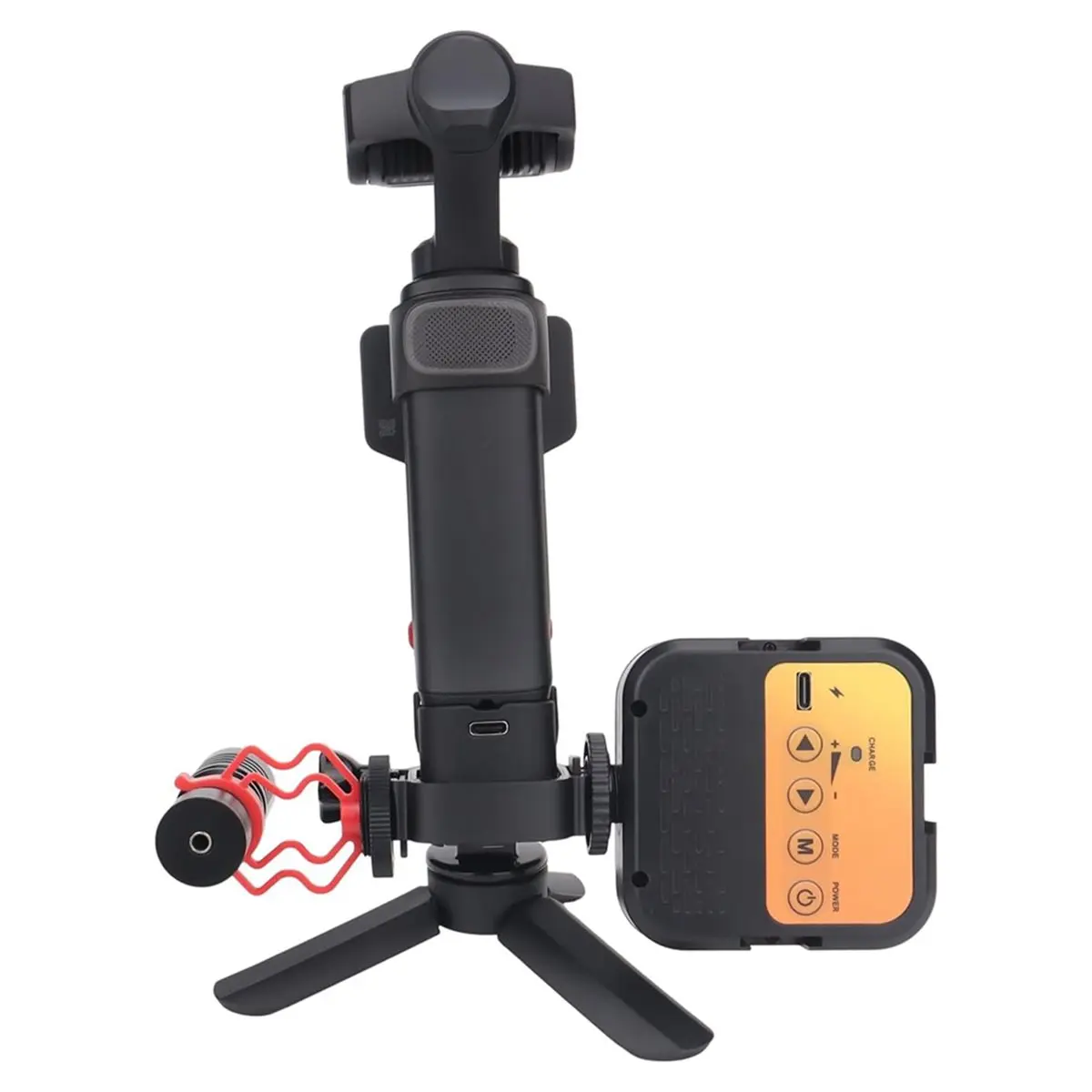Accessories for Luna Ultra, Cage Mount Dual Cold Shoe Expansion Frame with Protective Bumper
