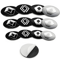 4Pcs Renault Logo 56mm 60mm 65mm Car Wheel Hub Center Cap Stickers Decal For RS Clio Laguna 2 Megane Duster Logan Captur koleos