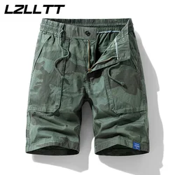 New Summer Men Cotton Cargo Camouflage Shorts abbigliamento uomo Casual Breeche Bermuda Beach Jogger Shorts maschio Hot Dropshipping