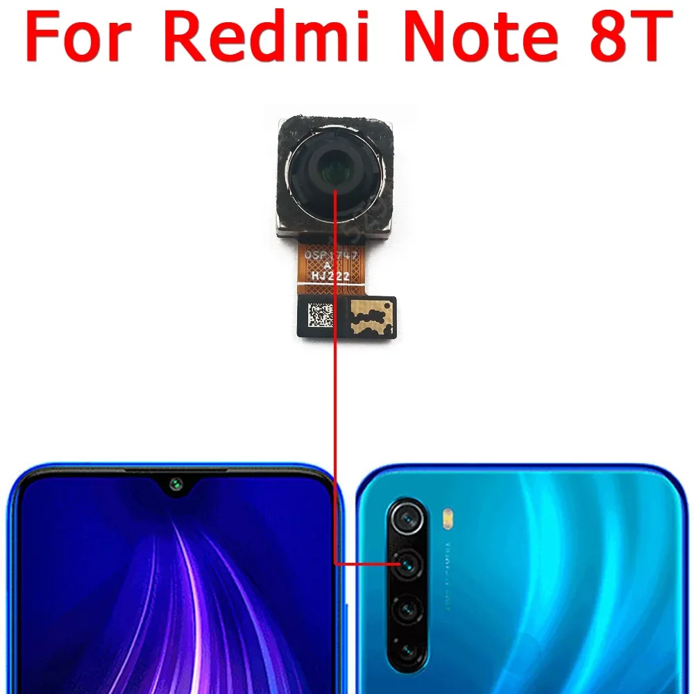 Front Rear Back Camera For Xiaomi Redmi Note 8T 8 T Main Facing Frontal Selfie Camera Module Replacement Spare Parts