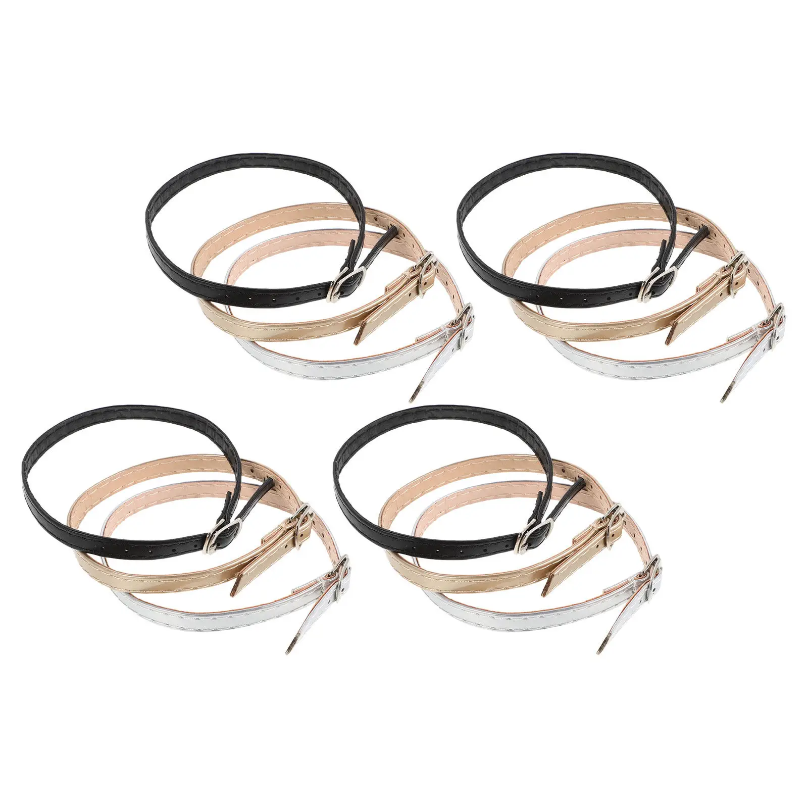 6Pair Adjustable High Heel Shoe Straps Ankle Straps Anti-Drop Holder Detachable Stylish Shoes Bands for Women Shoes Belt Band