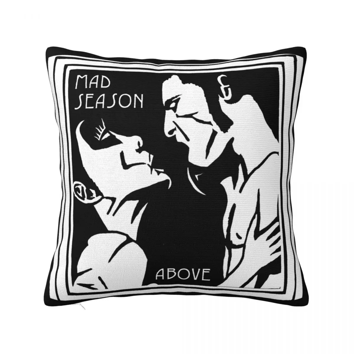 

New Mad Season Top Band Music Logo Black Men Women Summer Cotton Streetwear Pillow Case