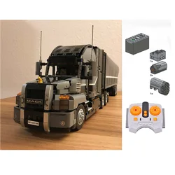 MOC 42078 Anthem Truck Building Blocks Trailer Bring Lithium Battery Motor Drive Bluetooth Control Toys Brick Vehicle Mold King