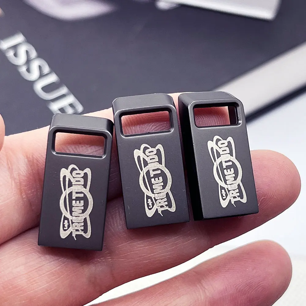 10 قطعة/الوحدة شعار مجاني محرك فلاش usb2.0 محرك القلم 1 جيجابايت 2 جيجابايت 8 جيجابايت 16 جيجابايت 32 جيجابايت 64 جيجابايت مقاوم للماء معدن صغير بندريف ذاكرة عصا u القرص u