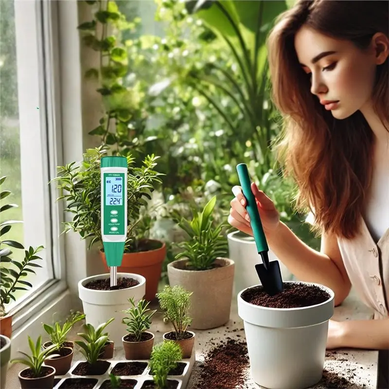 AC23-For Growing Plants 1066A Soil Test Meter Soil Nitrogen/Phosphorus/Potassium Tester Nutrient Analyzer