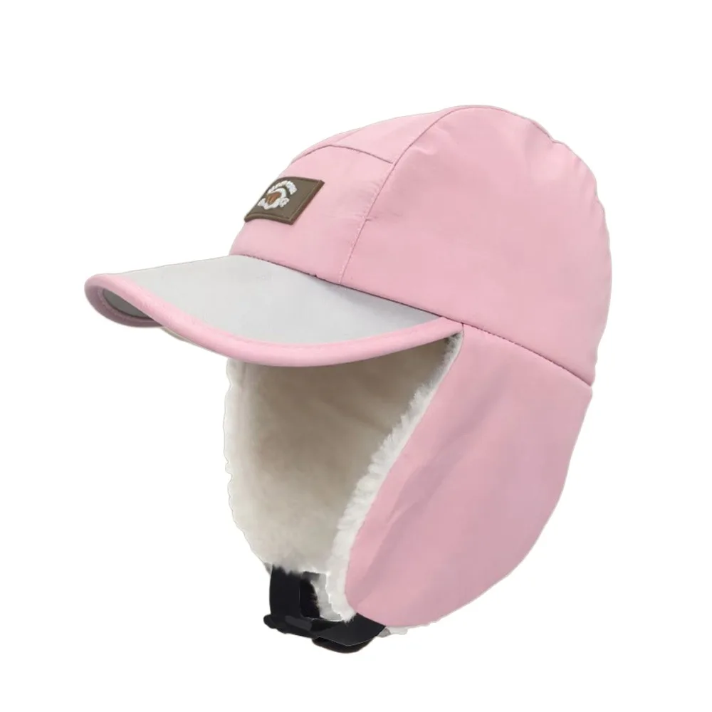 

Fashion Warm Children's Winter Hats Windproof Thickening Pilot Hat Cold Proof Ski Hat Boys Girls