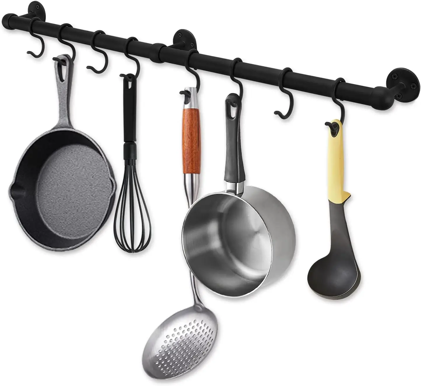 

Hanging Pot Rack Hanger: 23.7 Inch Stainless Steel Pot and Pan Hanger Pot Rack Wall Mounted Hanging Pots and Pans Rack P