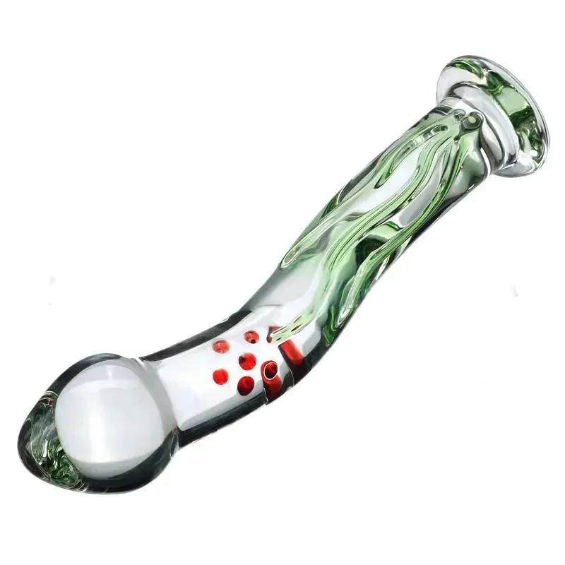 Realistic Dildo Erotic Penis Glass Dildos Sex toys for Woman Couples Adults Glass Beads G-Spot Anal Butt Plug Erotic Toy Crystal