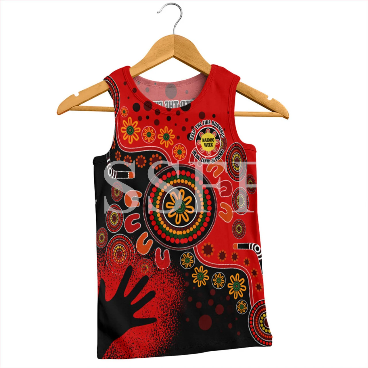 Custom Name Indigenous Australia Aborigine Vest Culture Vintage Tattoo 3DPrint Summer Tank Top Harajuku Sleeveless Casual V1