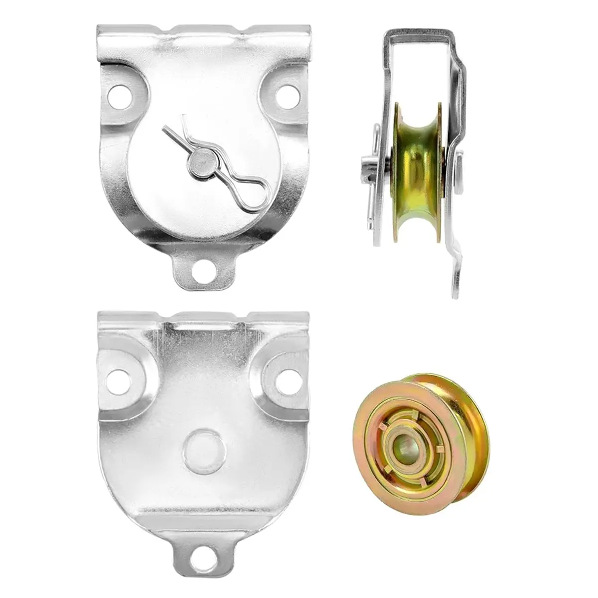 STOCK-Wall Mount Pulleys, 12 Pcs 1-1/2