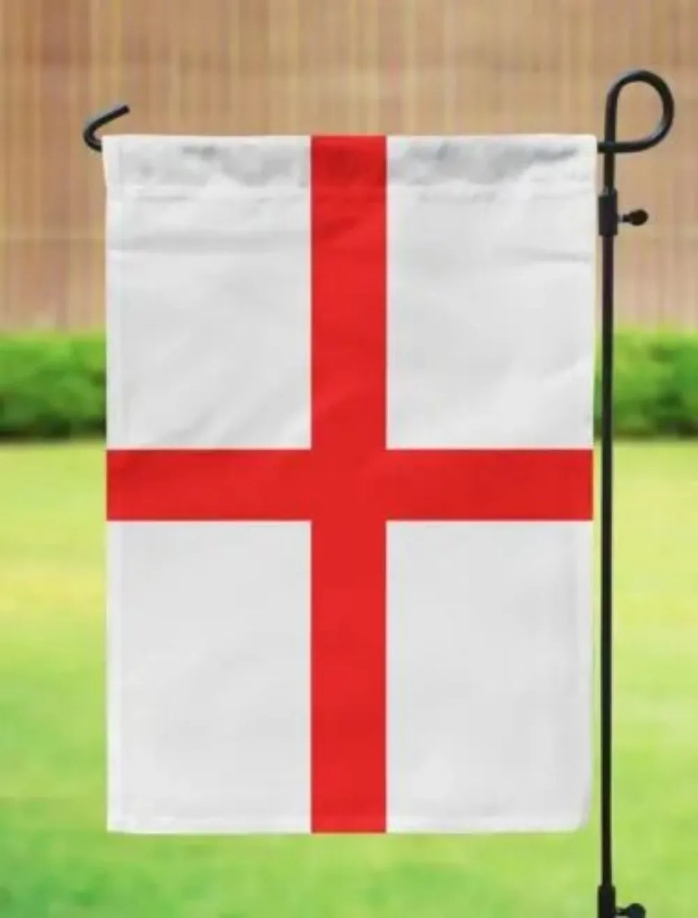 VIKAMA Saint George Cross Garden Flag 30*45cm Double Sided Waterproof Outdoor Patio Decoration