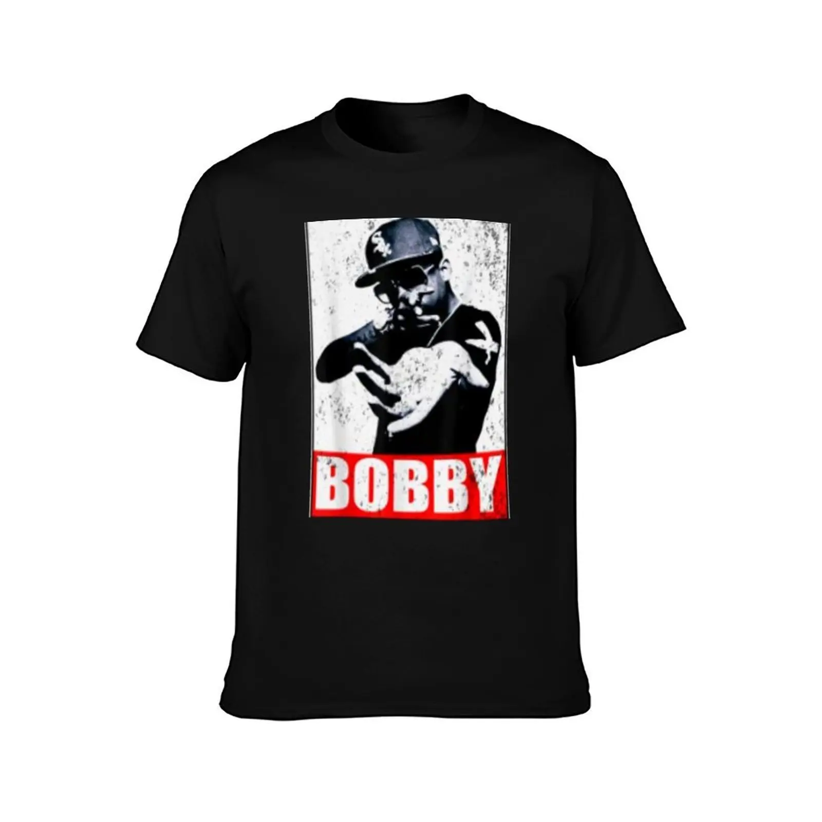 Bobby-Shmurda T-Shirt, Summer Casual Cotton Tee, Oversized Streetwear Tops, Vintage Graphic Print, Loose Fit Short Sleeve