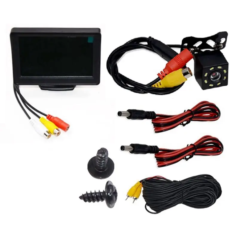 Stable-Rear View Camera Wide Degree 4.3Inch TFT LCD Display Or Monitor Waterproof Night Vision Reversing Backup