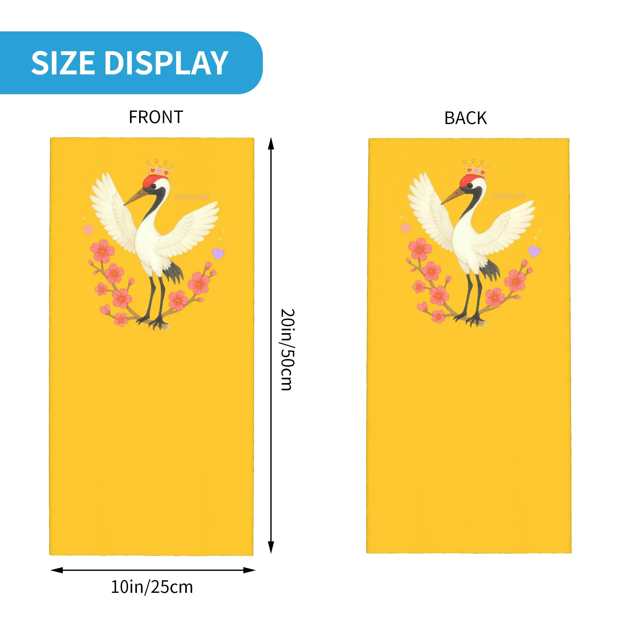 Red Crowned Crane with Plum Blossoms Bandana Neck Gaiter Printed Wrap Mask Scarf Cycling Scarf Running Unisex Adult Winter