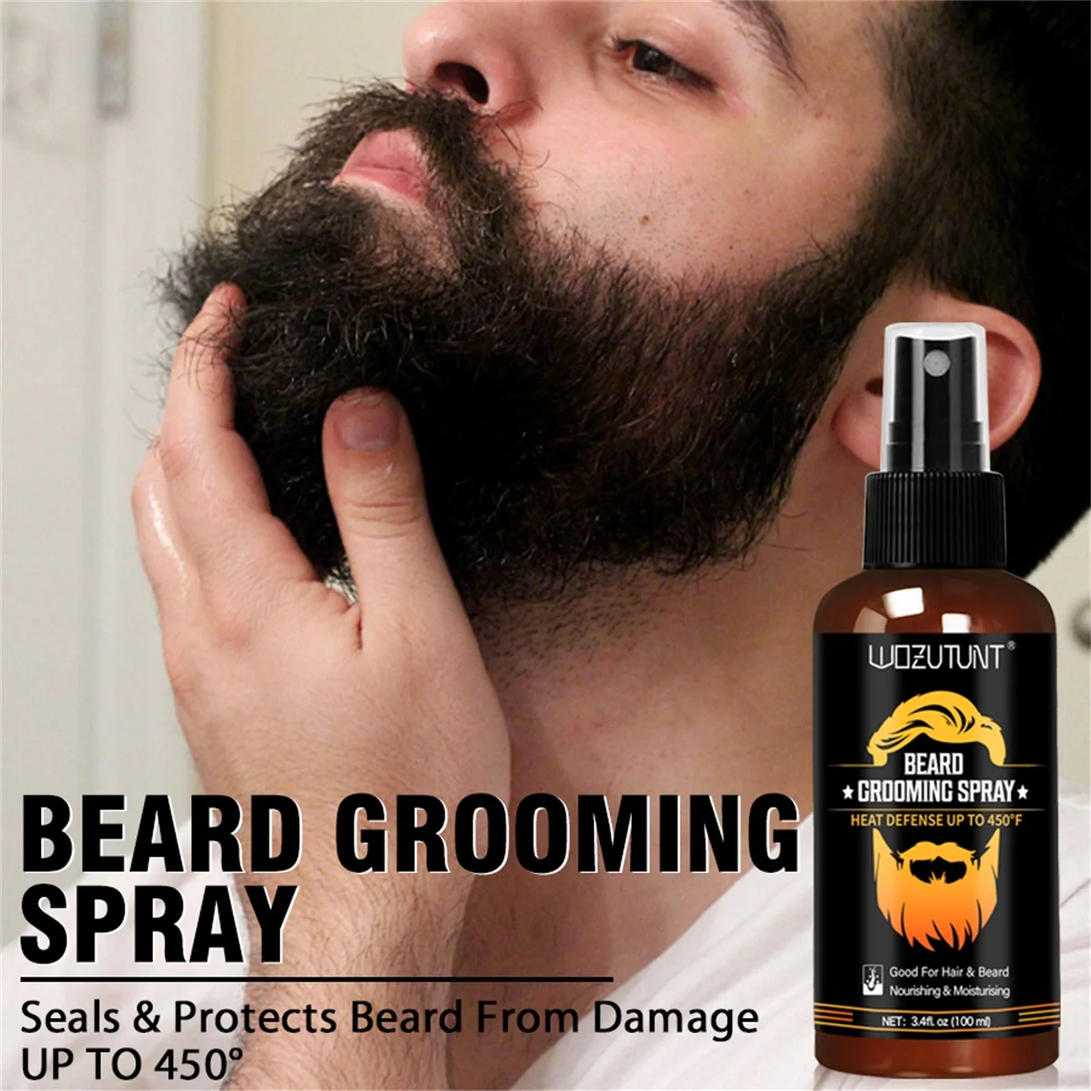 Beard Moisturizing Nourishing Oil Root-Strengthening Care Serum Anti-frizz Smoothing Conditioner Soft Styling Facial Hair Butter