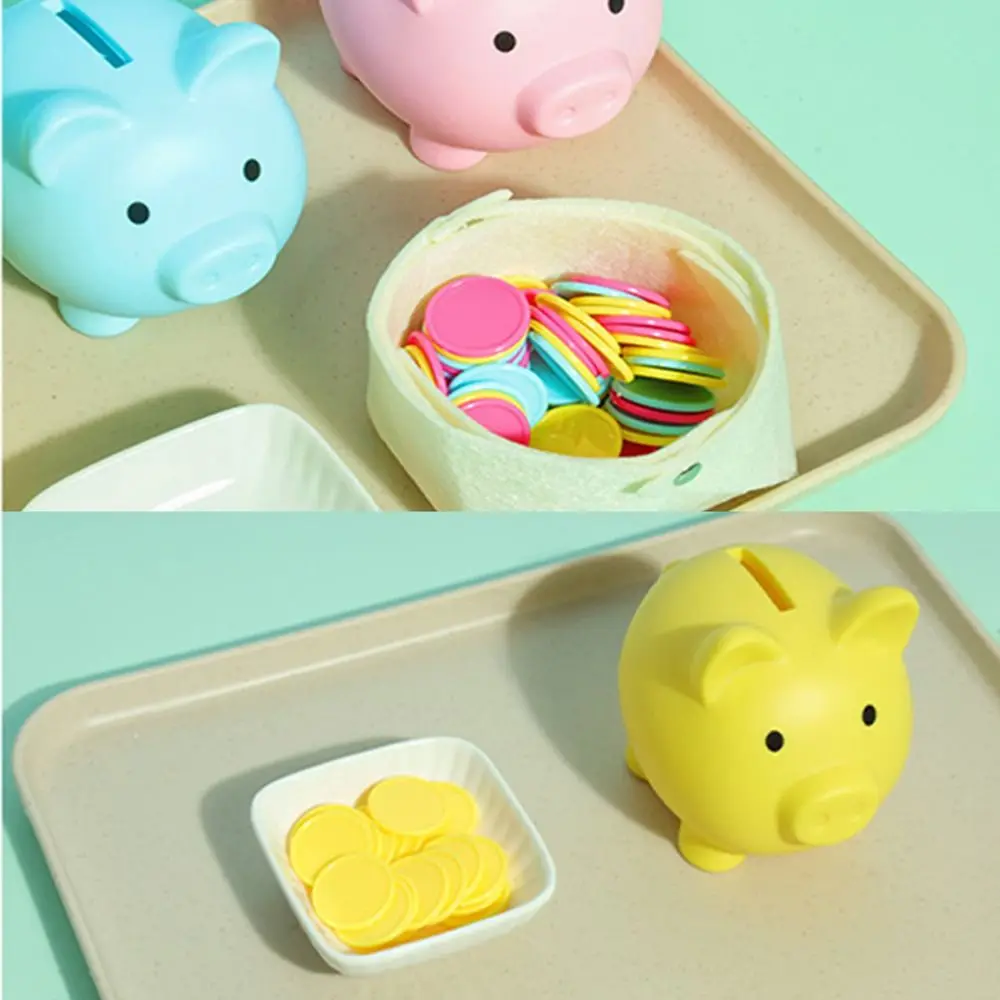 Tirelire créative couleur correspondant jouets coloré en plastique enfant en bas âge jouet à monnaie pratique bricolage enfants tirelire