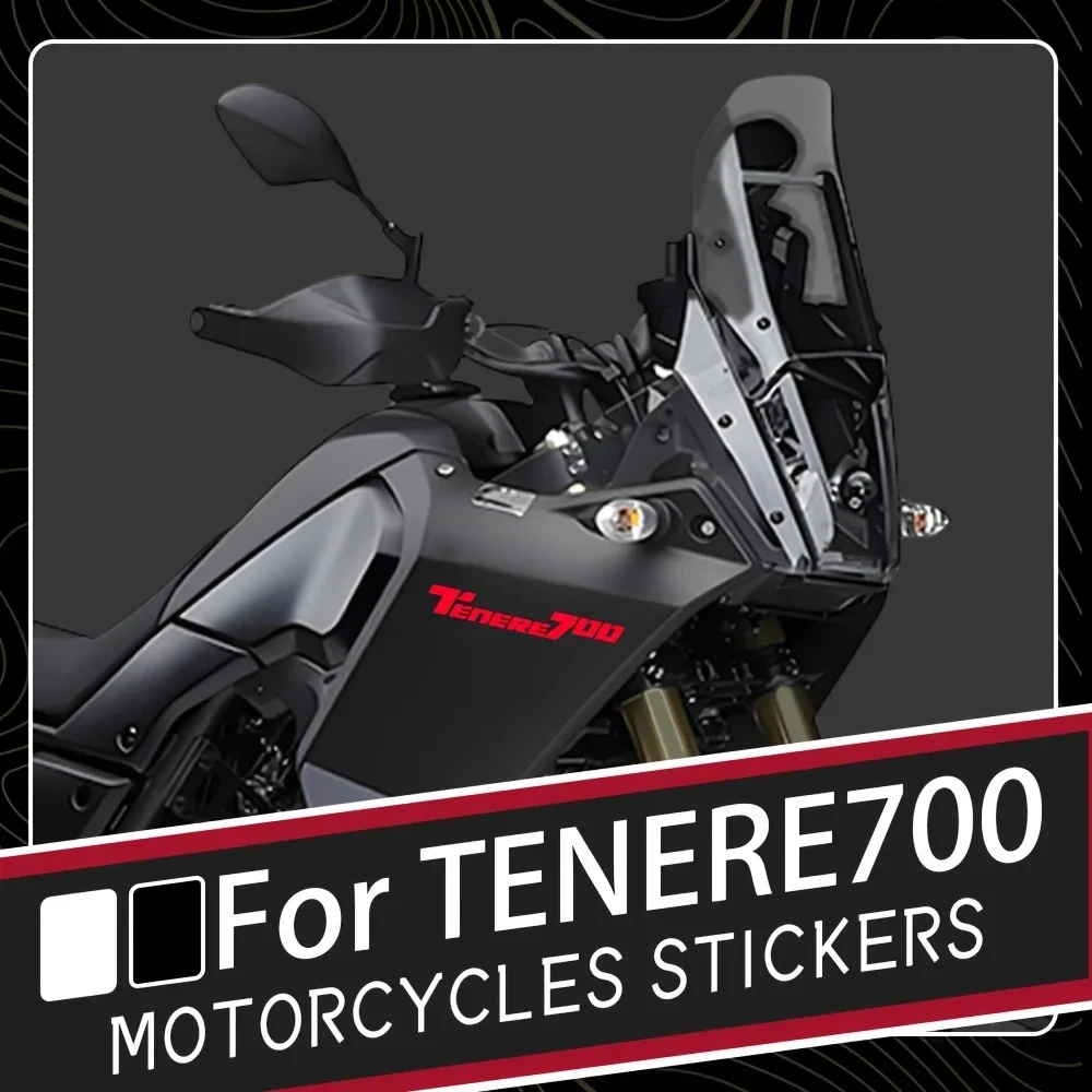 2 шт./компл. светоотражающая наклейка с логотипом Tenere 700 для украшения стайлинга мотоцикла, бренд и безопасность-аксессуар для тематической наклейки