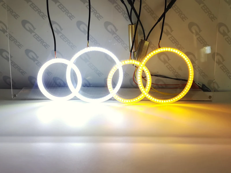 لكيا سورينتو II XM 2009 2010 2011 2012 2013 ممتاز ضوء النهار الترا برايت مصلحة الارصاد الجوية LED عيون الملاك عدة خواتم هالة
